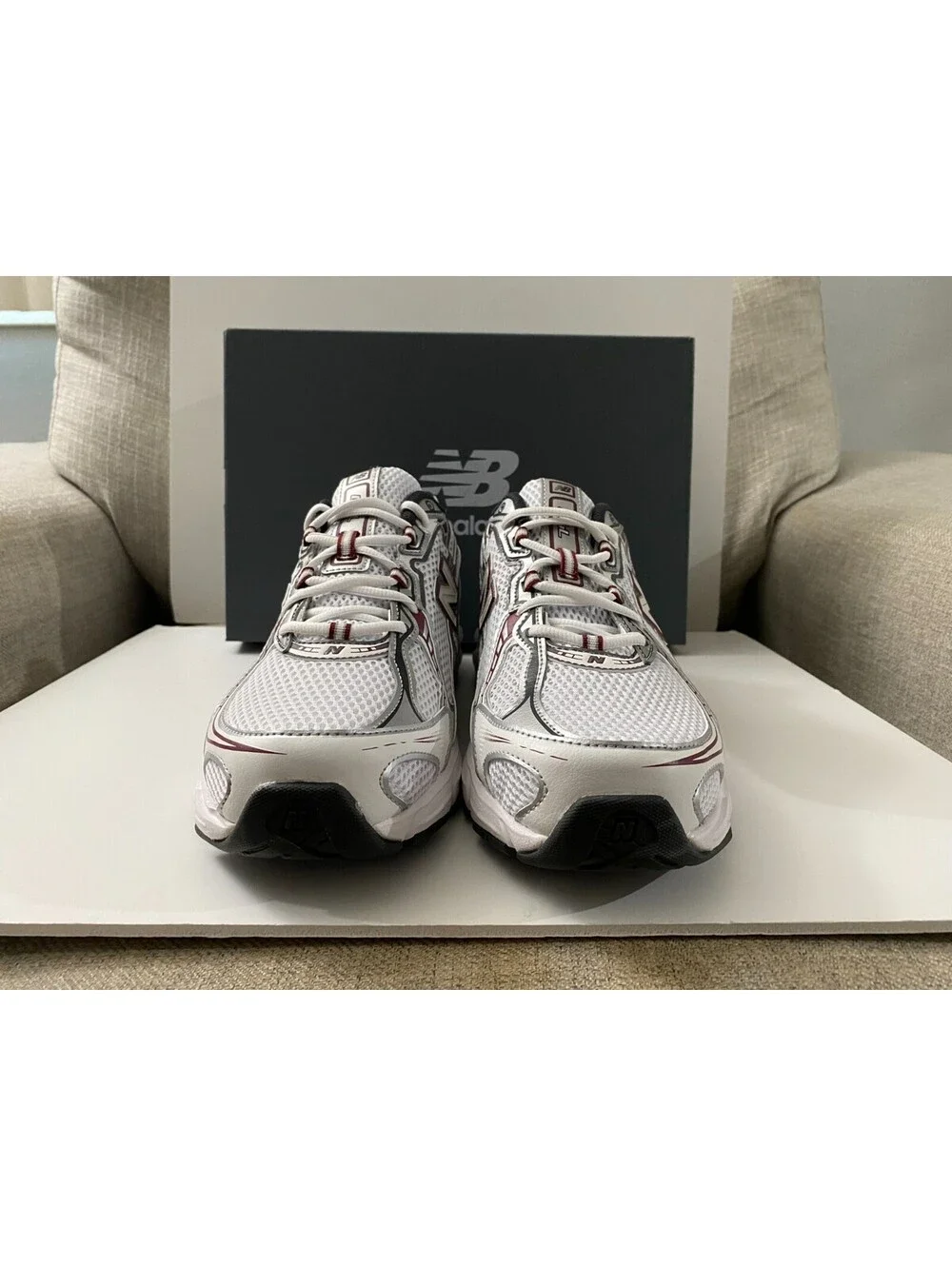 New Balance 740v2 U740RD2 Unisex Sneakers M11/W12.5 White Athletic Running Shoes